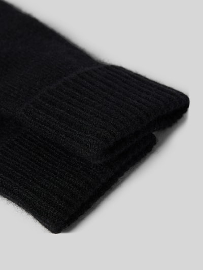 Christian Berg Woman Handschuhe aus reinem Kaschmir Black 2