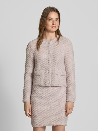 Marc Cain Kardigan z okrągłym dekoltem i nakładanymi kieszeniami Gliniany 4