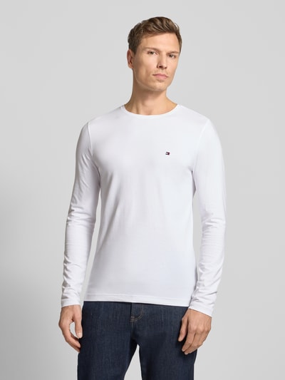 Tommy Hilfiger Slim fit T-shirt van katoenmix Wit - 4