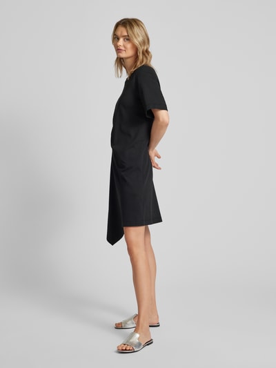 Weekend Max Mara Knielanges T-Shirt-Kleid mit Rundhalsausschnitt Modell 'MANCHE' Black 1