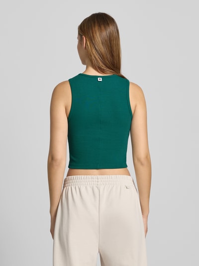 Karo Kauer Top krótki z naszywką z logo Ciemnozielony 5