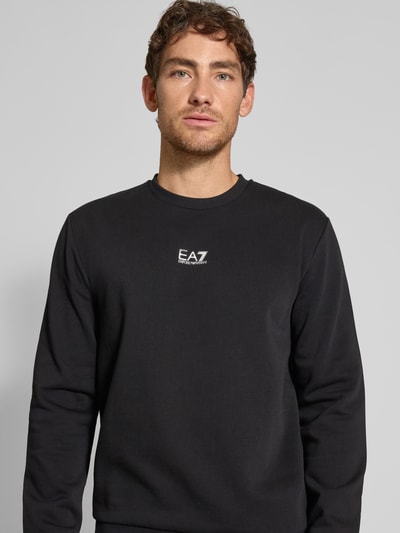 EA7 Emporio Armani Sweatshirt met labeldetail Zwart - 3