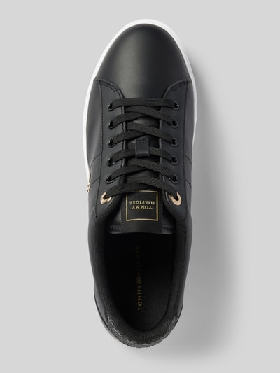 Tommy Hilfiger Ledersneaker mit Label-Applikation Modell 'ELEVATED ESSENT' Black 3