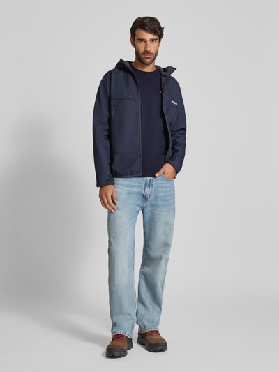 Napapijri Longsleeve mit Logo-Stitching Modell 'Salis' Marine 1