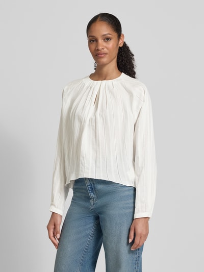 Drykorn Blusenshirt mit Raffungen Modell 'SEETHA' Offwhite 4