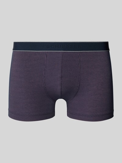 Schiesser Boxershort met elastische band met logo Paars - 1