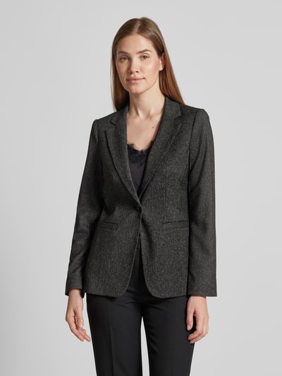 Tom Tailor Shaped Fit Blazer in Melange-Optik mit 1-Knopf-Verschluss Black 4