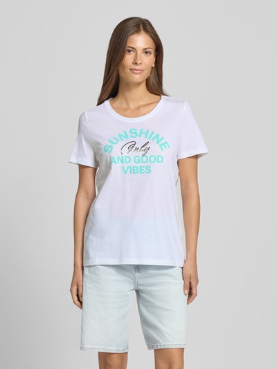 s.Oliver RED LABEL Regular fit T-shirt met print aan de voorkant Wit - 4