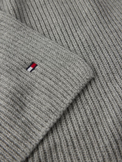 Tommy Hilfiger Schal mit Label-Stitching Hellgrau 2