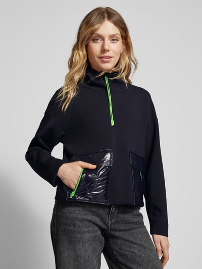 Marc Cain Sweatshirt mit Stehkragen Marine 3