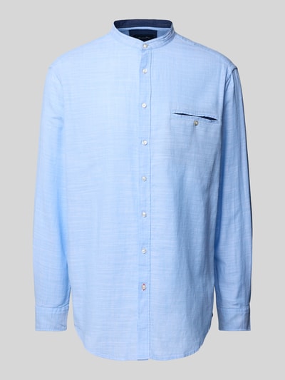 Christian Berg Men Koszula casualowa o kroju regular fit z kieszenią na piersi Błękitny 2