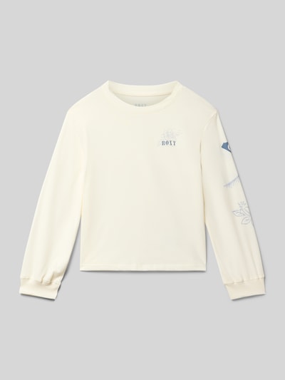 Roxy Shirt met lange mouwen en labelprint Wit - 1