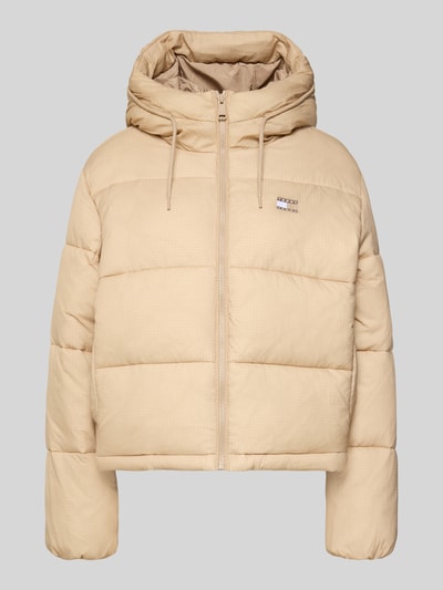 Tommy Jeans Regular Fit Steppjacke mit Kapuze Taupe 2