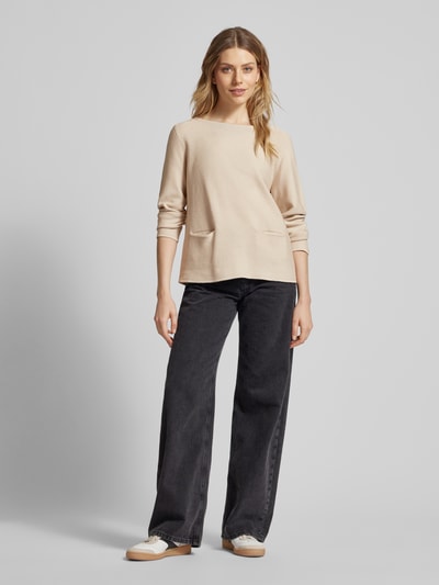 Betty Barclay Gebreide pullover met zakken Beige - 1