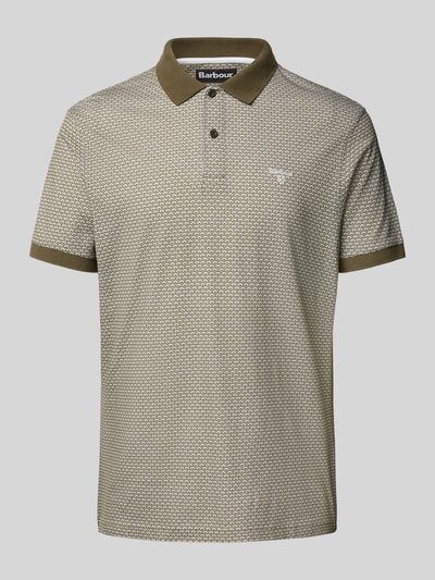 Barbour Regular fit poloshirt met labelstitching, model 'Shell' Groen - 2