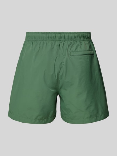 MCNEAL Relaxed Fit Badeshorts mit Logo-Stitching Dunkelgruen 3