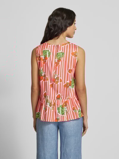 Marc Cain Bluzka z baskinką Koralowy 5