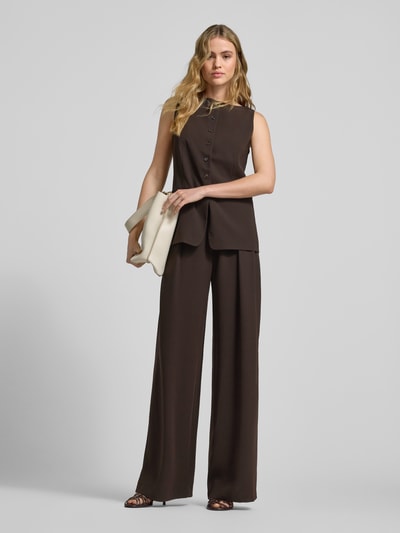 Style Icon Collection Weite Hose aus fließendem Stoff - curated by Anouk Yve Dunkelbraun 1