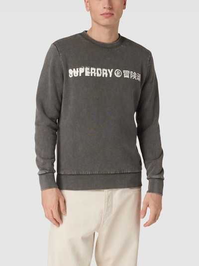 Superdry Sweatshirt im Used-Look Modell 'Vintage Corporation' Anthrazit 4