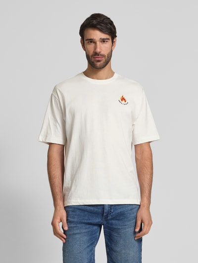 MCNEAL Loose Fit T-Shirt mit Rundhalsausschnitt Offwhite 4