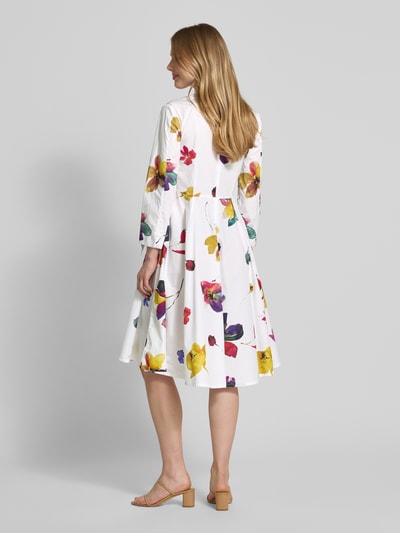 MAX&Co. Knielanges Kleid mit Eingrifftaschen Modell 'DISCO' Weiss 5