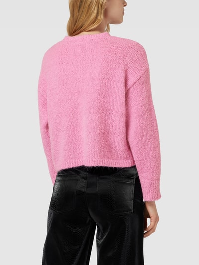 Vero Moda Pullover in gebreide look, model 'WILDA' Roze gemêleerd - 5