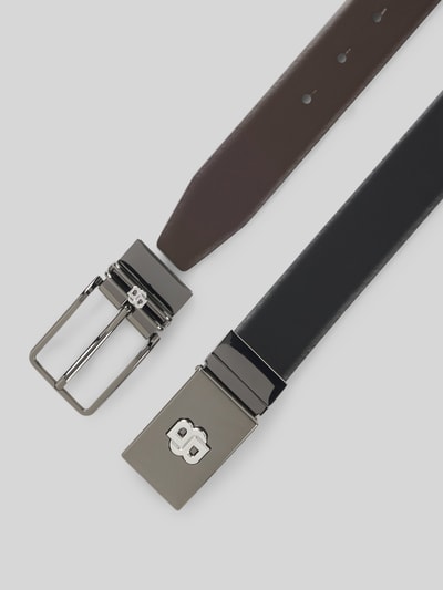 BOSS Keerbare riem van echt runderleer  Zwart - 3