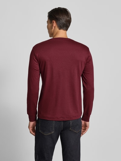 Polo Ralph Lauren Longsleeve mit gerippten Abschlüssen Bordeaux 5