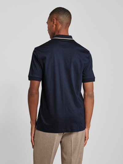 BOSS Poloshirt mit Label-Print Modell 'Penrose' Marine 5