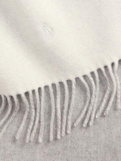Polo Ralph Lauren Szal z czystej wełny z wyhaftowanym logo Złamany biały 2