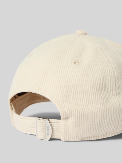 BOSS Basecap aus Cord Modell 'ZED' Offwhite 2