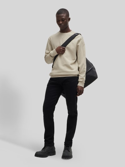 BOSS Orange Regular Fit Sweatshirt aus reiner Baumwolle Modell 'WESTART' Sand 1