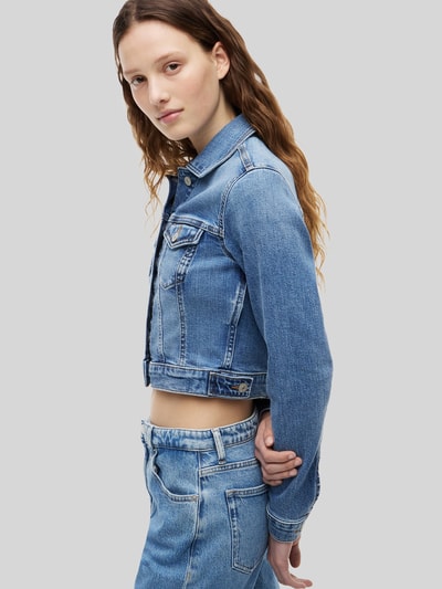 Tommy Jeans Kurtka jeansowa o krótkim kroju z mieszanki bawełny Jeansowy niebieski 6
