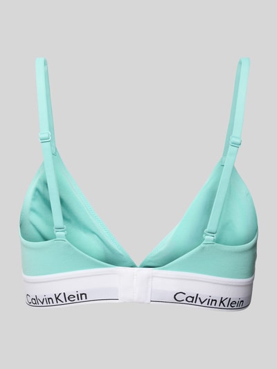 Calvin Klein Underwear Triangel-BH mit Label-Bund Helltuerkis 3