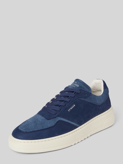 Copenhagen Sneakers met vetersluiting Marineblauw - 1