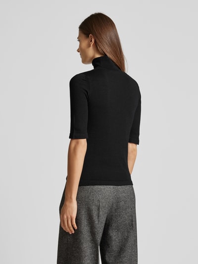 MaxMara Leisure Gebreide coltrui, model 'VADIUS' Zwart - 5