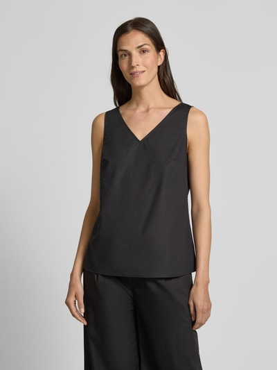 Christian Berg Woman Regular Fit Blusentop mit V-Ausschnitt Black 4