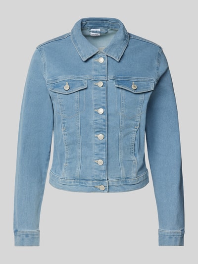 Vero Moda Regular Fit Jeansjacke mit Baumwoll-Anteil Modell 'LUNA' Jeansblau 2