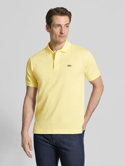 Lacoste Koszulka polo Regular Fit z czystej bawełny Jasnożółty 4