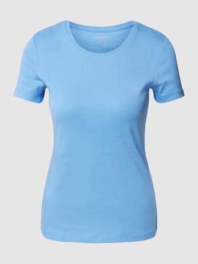 Montego T-shirt met ronde hals Blauw - 2
