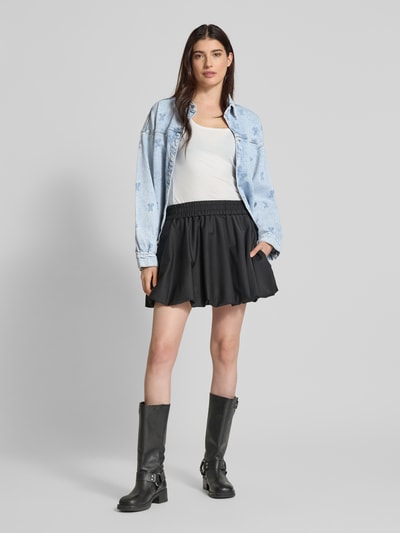 Vero Moda Boxy Fit Jeansbluse mit Motiv-Stitching Modell 'HAYDEN' Jeansblau 1