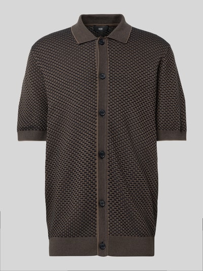 Cinque Regular fit poloshirt met knoopsluiting, model 'Janne' Marineblauw - 2