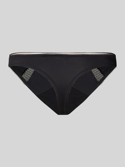 BOSS String mit Spitzen-Einsatz Black 3
