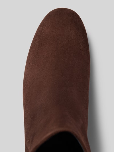 Högl Enkellaarsjes van leer met blokhak Beige - 3