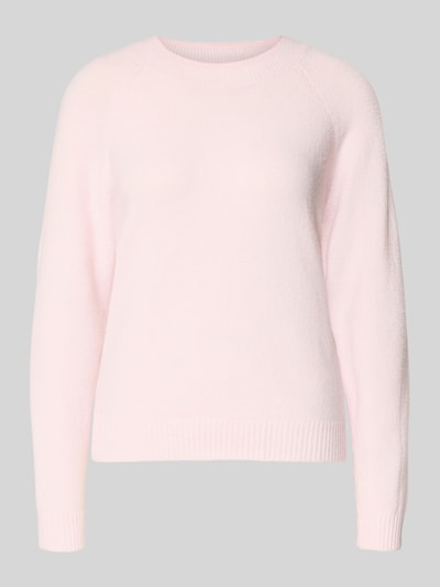 Produktfoto, Regular Fit Strickpullover mit Crew Neck Modell 'DOFFY' von Vero Moda, unifarben, gerippte Abschlüsse, damestrui, gebreid