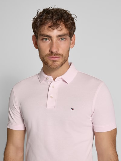 Tommy Hilfiger Slim Fit Poloshirt aus Baumwoll-Elasthan-Mix Rosa 3