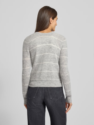 DRYKORN Gebreid jack met knoopsluiting, model 'GERTIJA' Lichtgrijs gemêleerd - 5