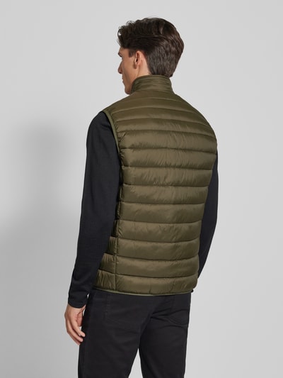 Christian Berg Men Bodywarmer met labelpatch Olijfgroen - 5