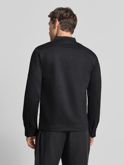 Lindbergh bluza rozpinana o kroju slim fit ze stójką Antracytowy 5