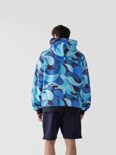 Marni Hoodie mit Allover-Muster Blau 5